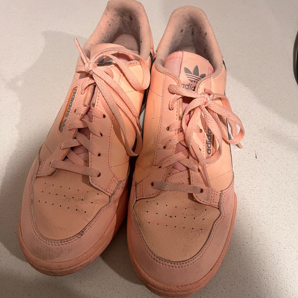 Pink adidas sneakers